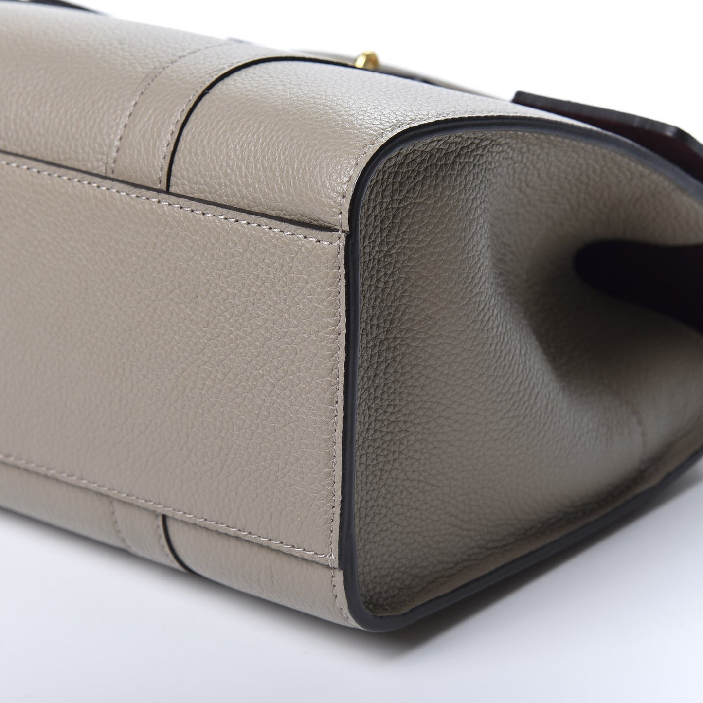 Classic Grain Calfskin Small Bayswater Solid Grey