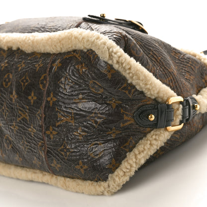 Louis Vuitton LOUIS VUITTON Patent Monogram Shearling Sac Thunder 9 of 9