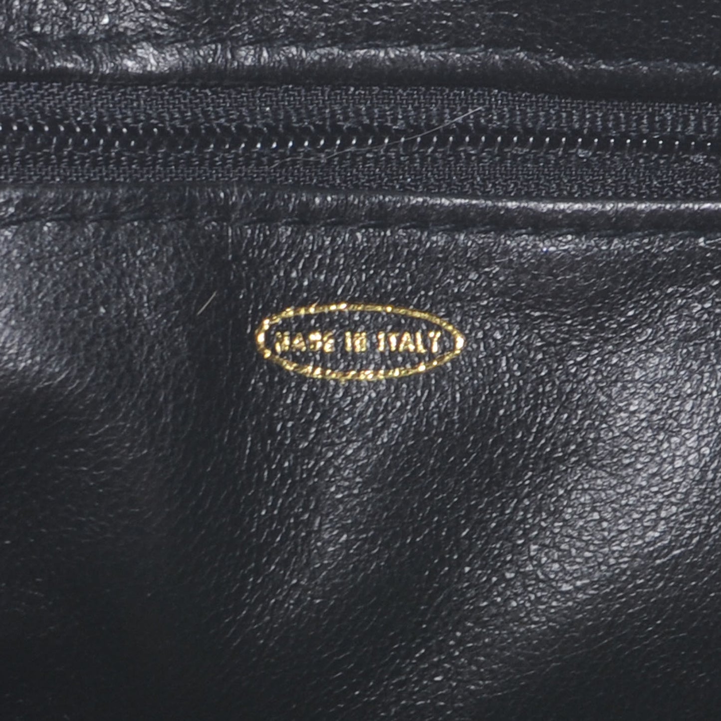 Shiny Crocodile Medium Single Flap Black