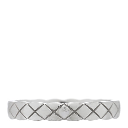 Chanel 18K White Gold Mini Coco Crush Ring 53 6.25 3 of 4
