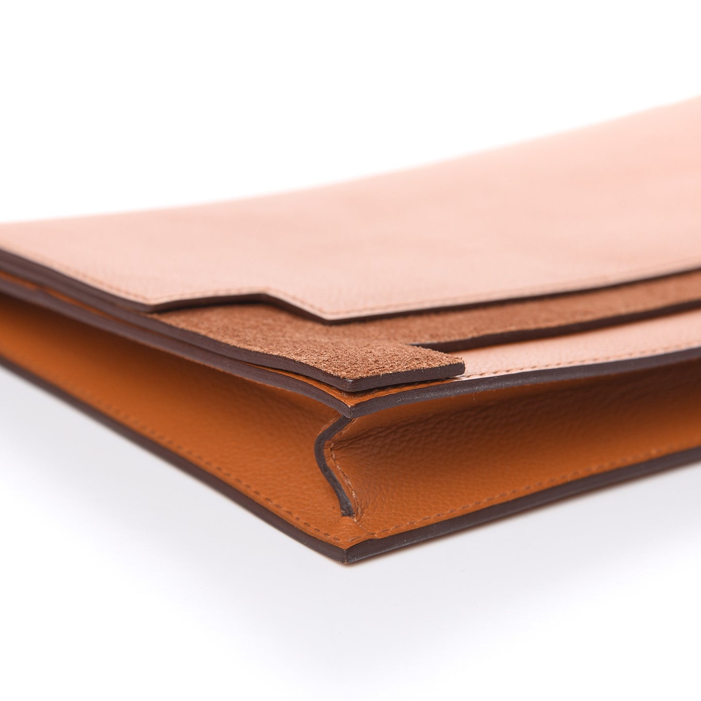 Evercolor Veau Grizzly Multiplis Clutch Bag Toffee Chamois