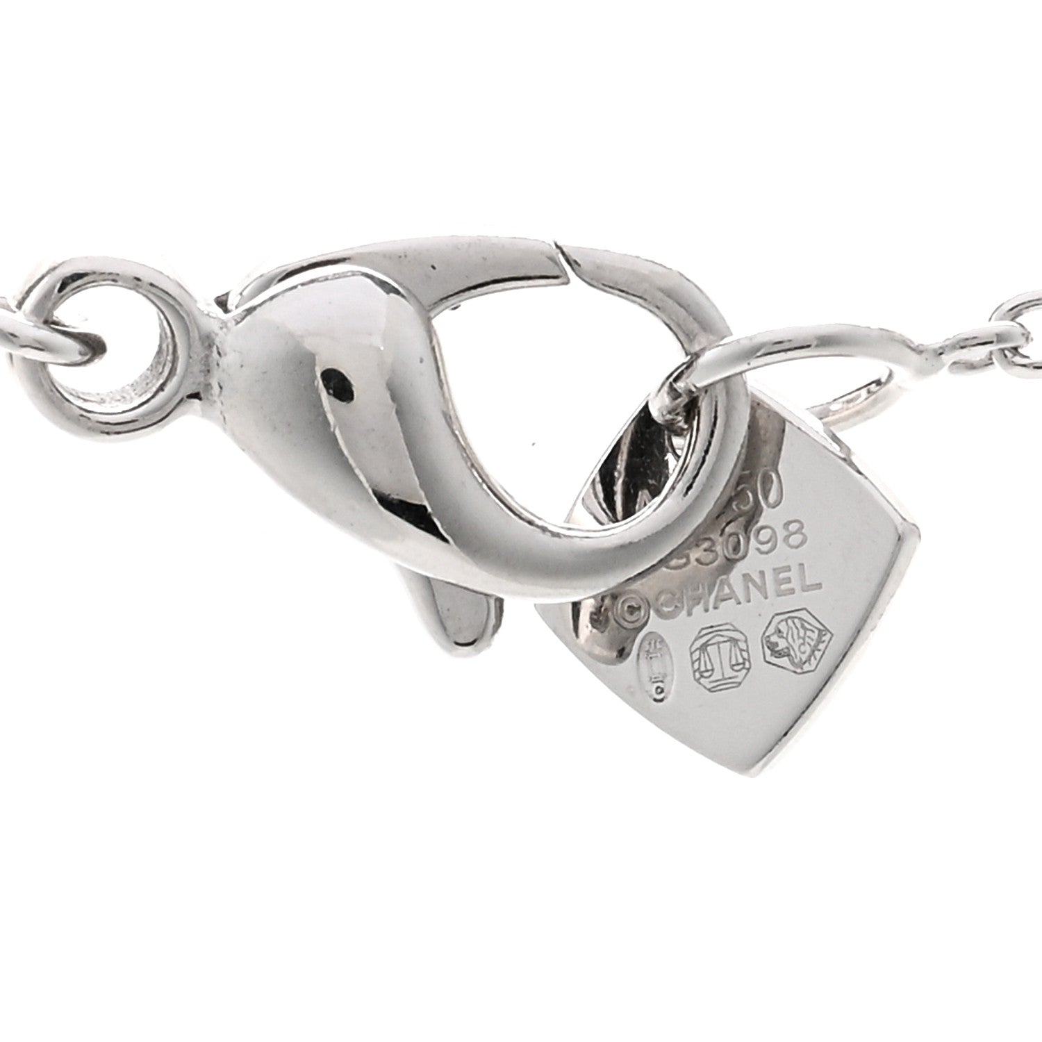 Chanel 18K White Gold Coco Crush Pendant Necklace 4 of 4