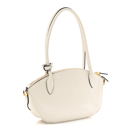 Prada City Calfskin Small Triangle Shoulder Bag White 3 of 9
