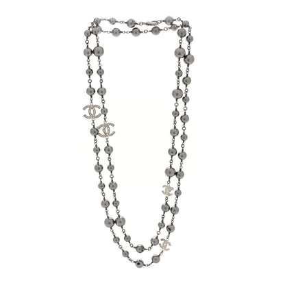 Chanel Crystal Beaded CC Long Necklace 3 of 4
