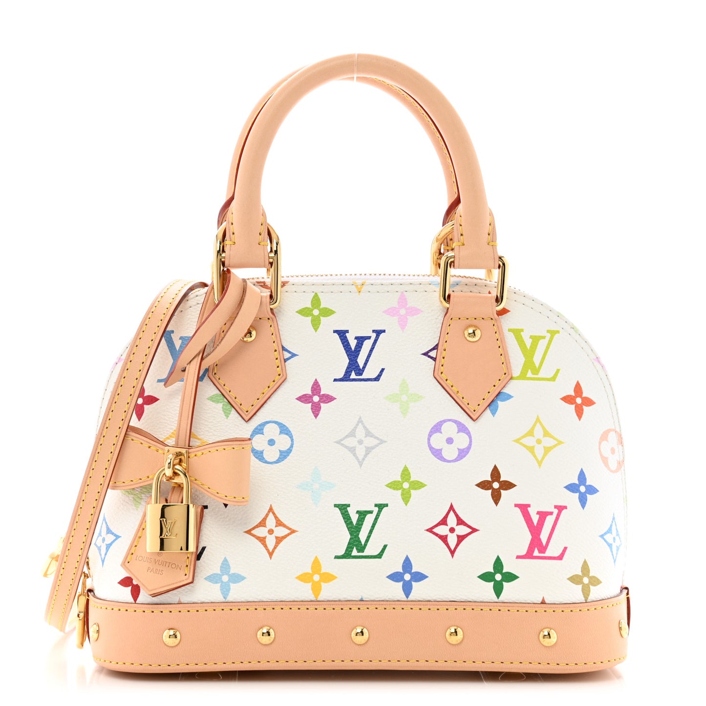 LV x TM Monogram Multicolor Alma BB White