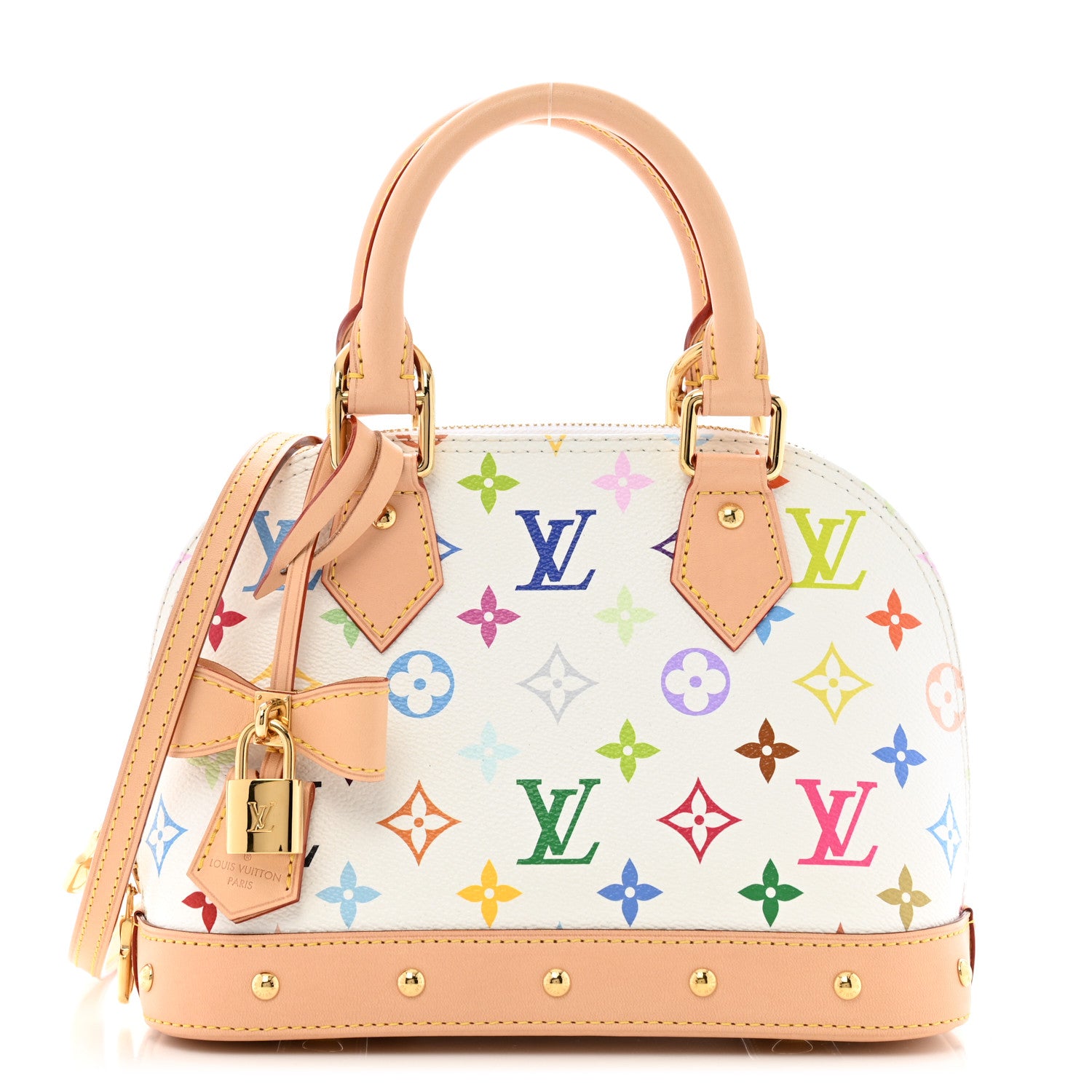 Louis Vuitton LV x TM Monogram Multicolor Alma BB White 1 of 10