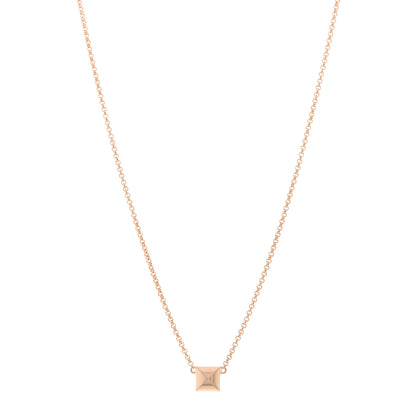 Hermes 18K Rose Gold Clou d'H Pendant Necklace 1 of 6