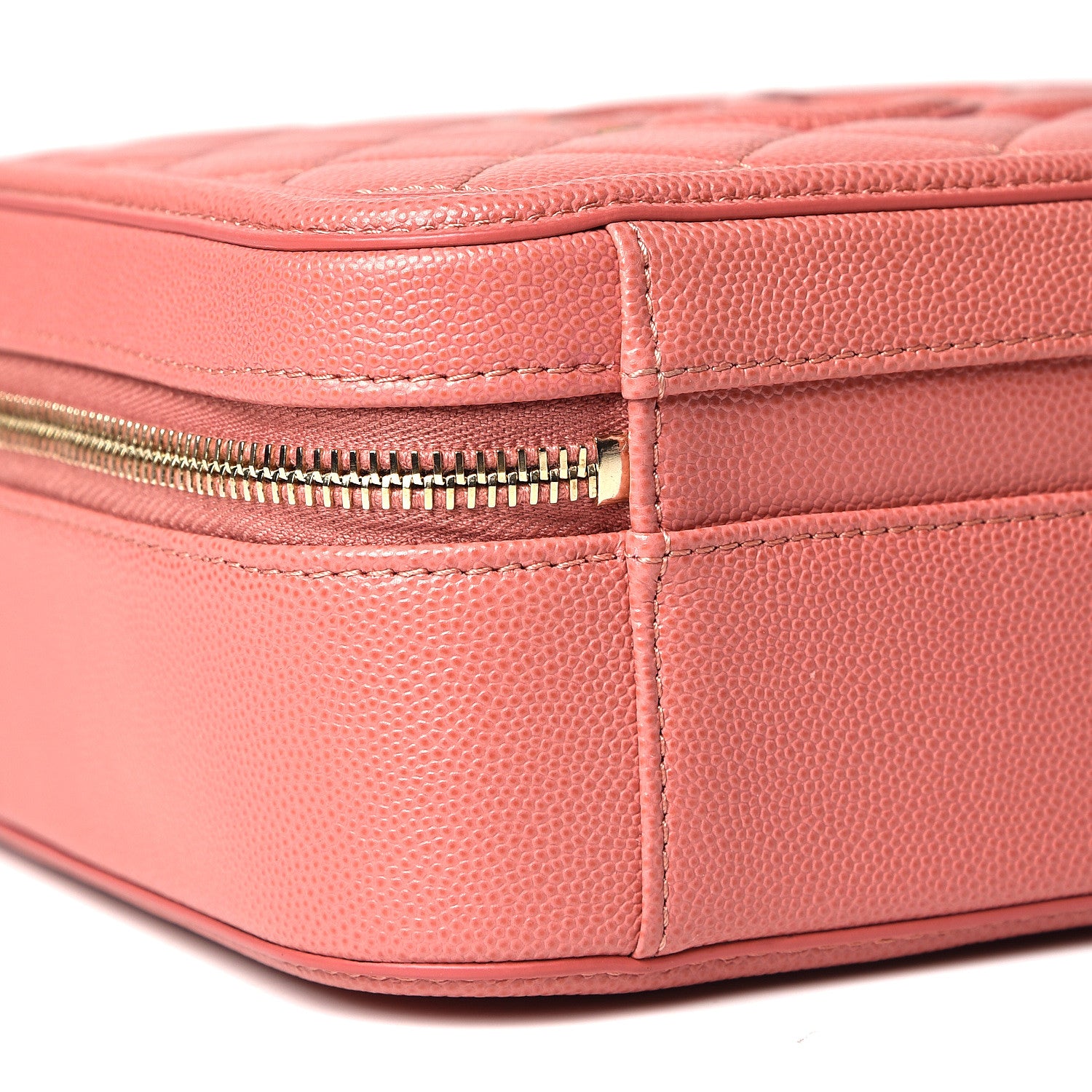 Chanel Caviar Quilted Medium CC Filigree Vanity Case Pink 8 of 10