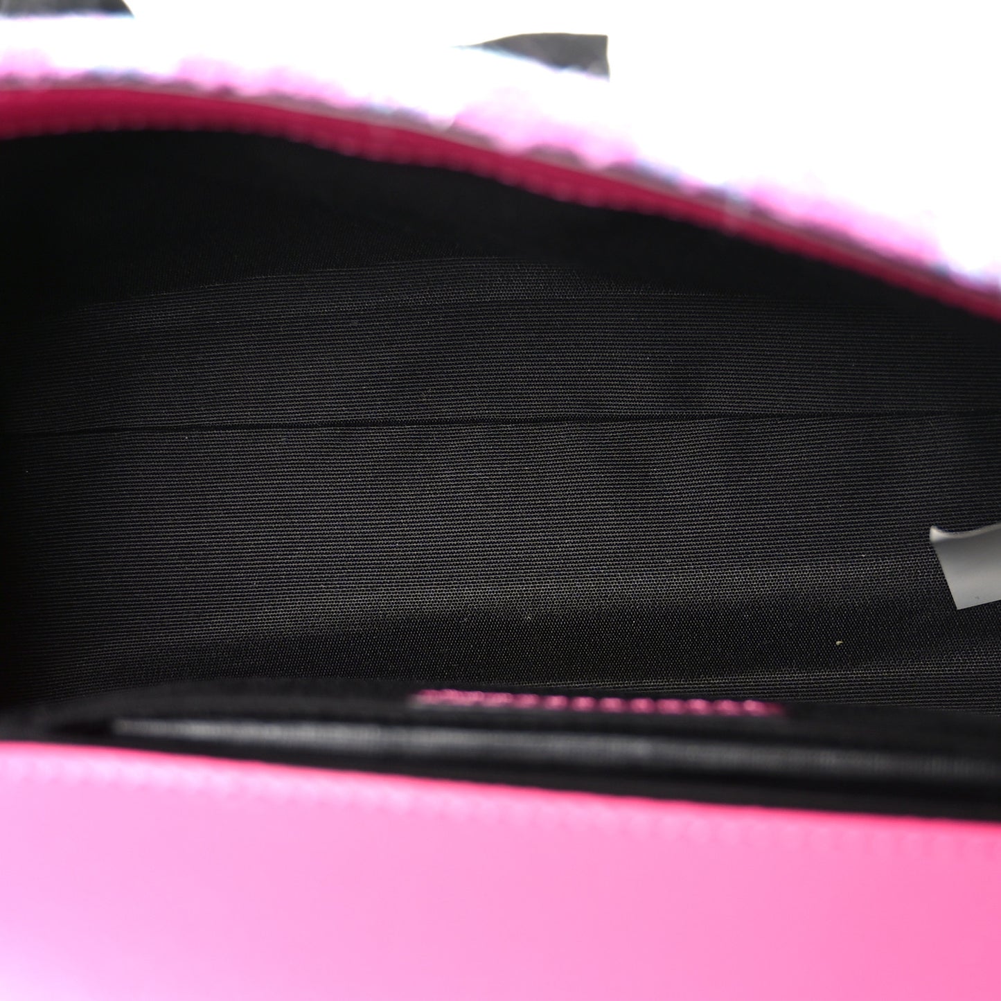 Tweed Quilted Medusa Medium Chain Crossbody Pink Blue