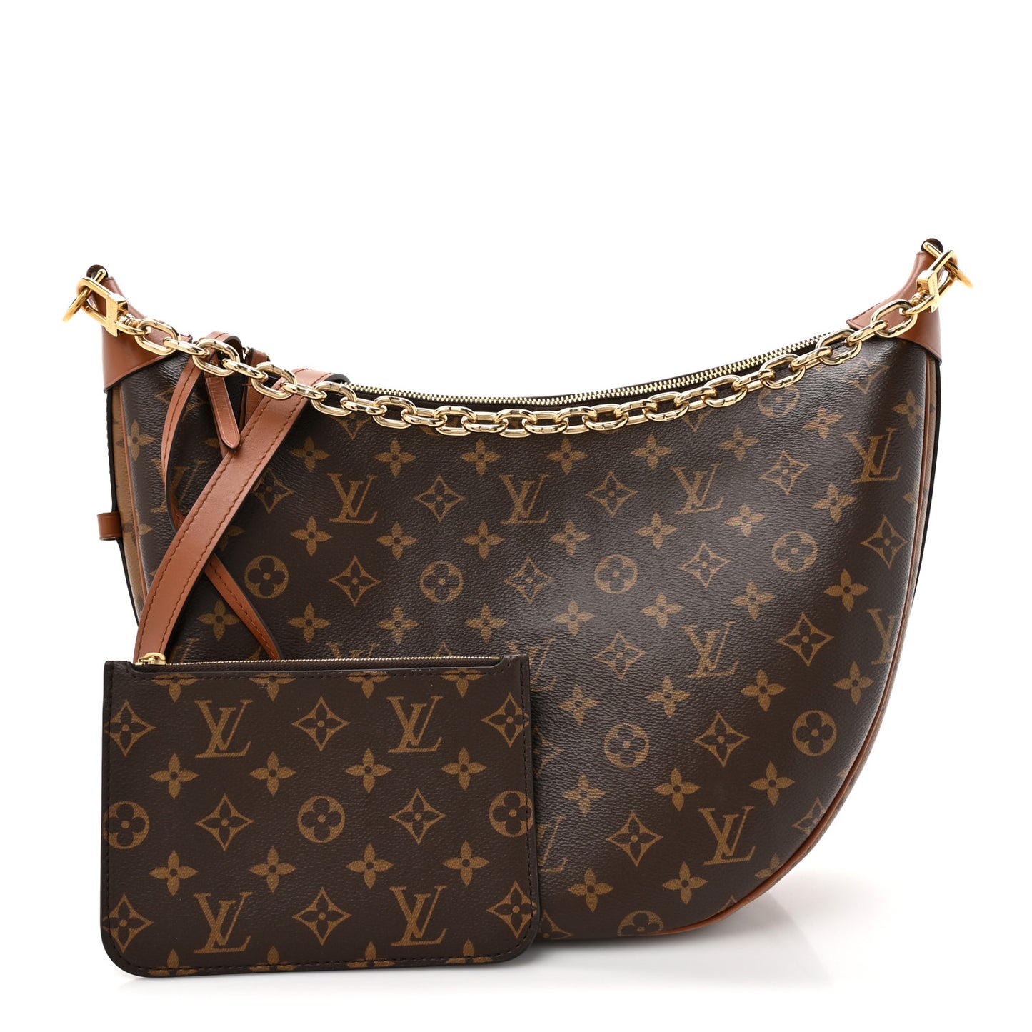 Reverse Monogram Loop Hobo