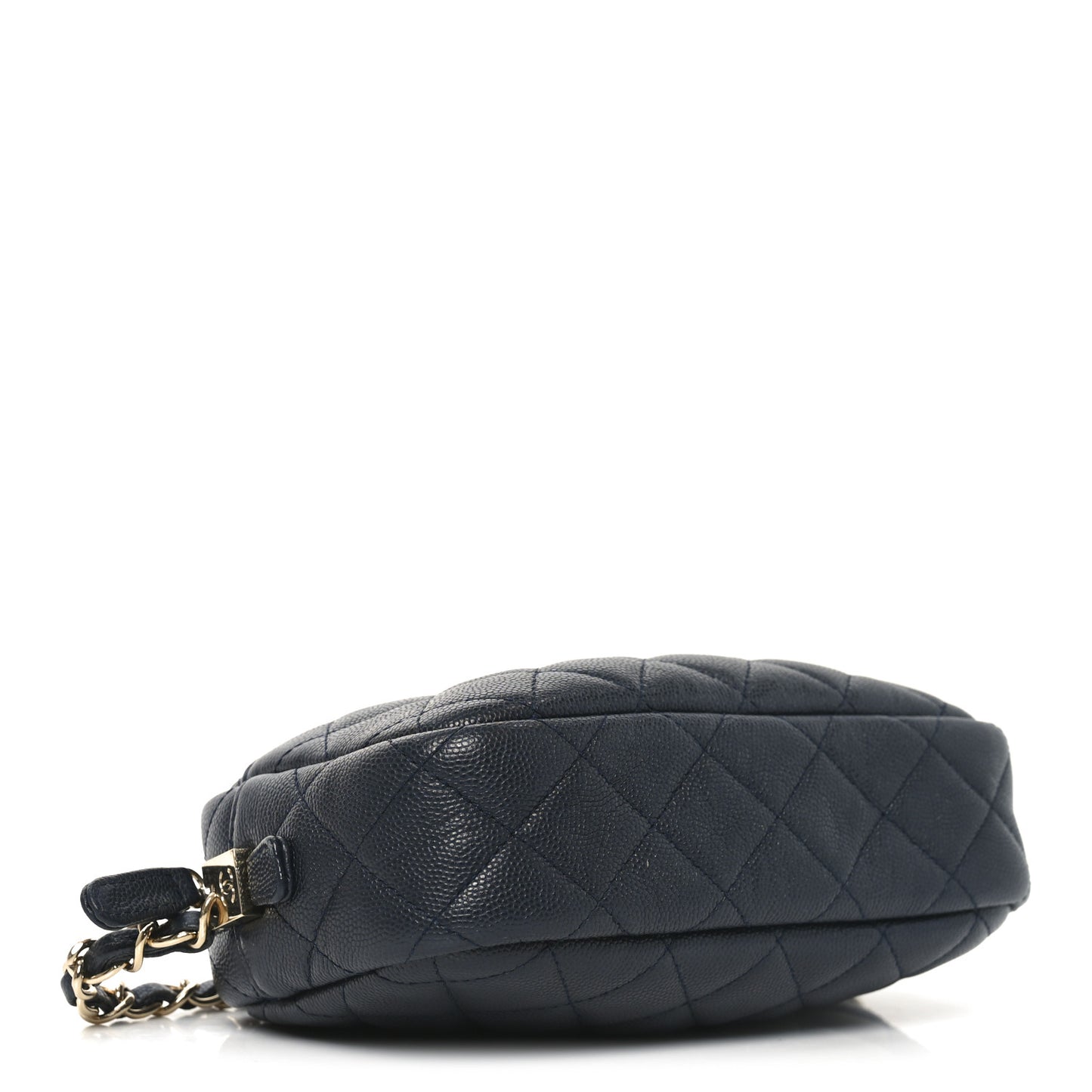 Caviar Quilted Camera Case Navy