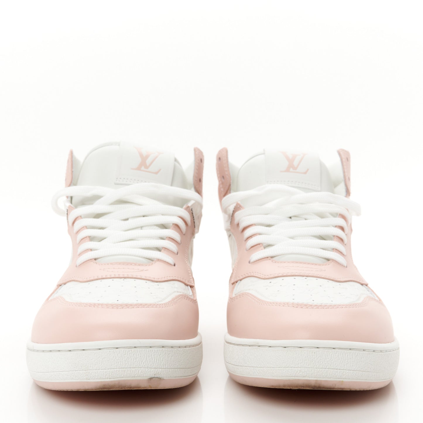 Calfskin Monogram Womens LV Stadium Mid Top Sneaker 42 Rose Clair Pink