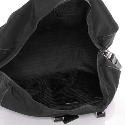 Prada Tessuto Nylon Saffiano Duffel Bag Black 5 of 6