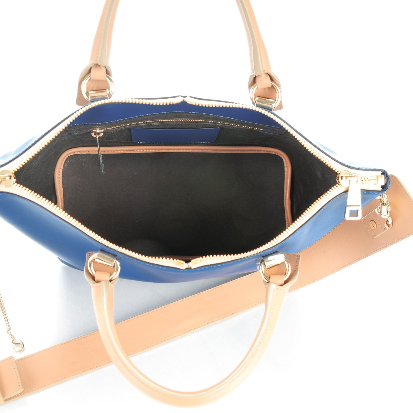 Smooth Calfskin Medium Baylee Tote Sea Water