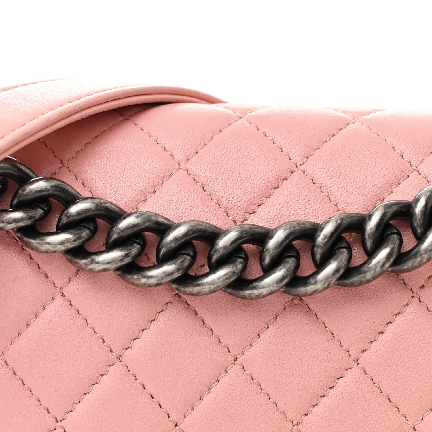 Chanel Lambskin Quilted Medium Boy Flap Light Pink 8 of 14
