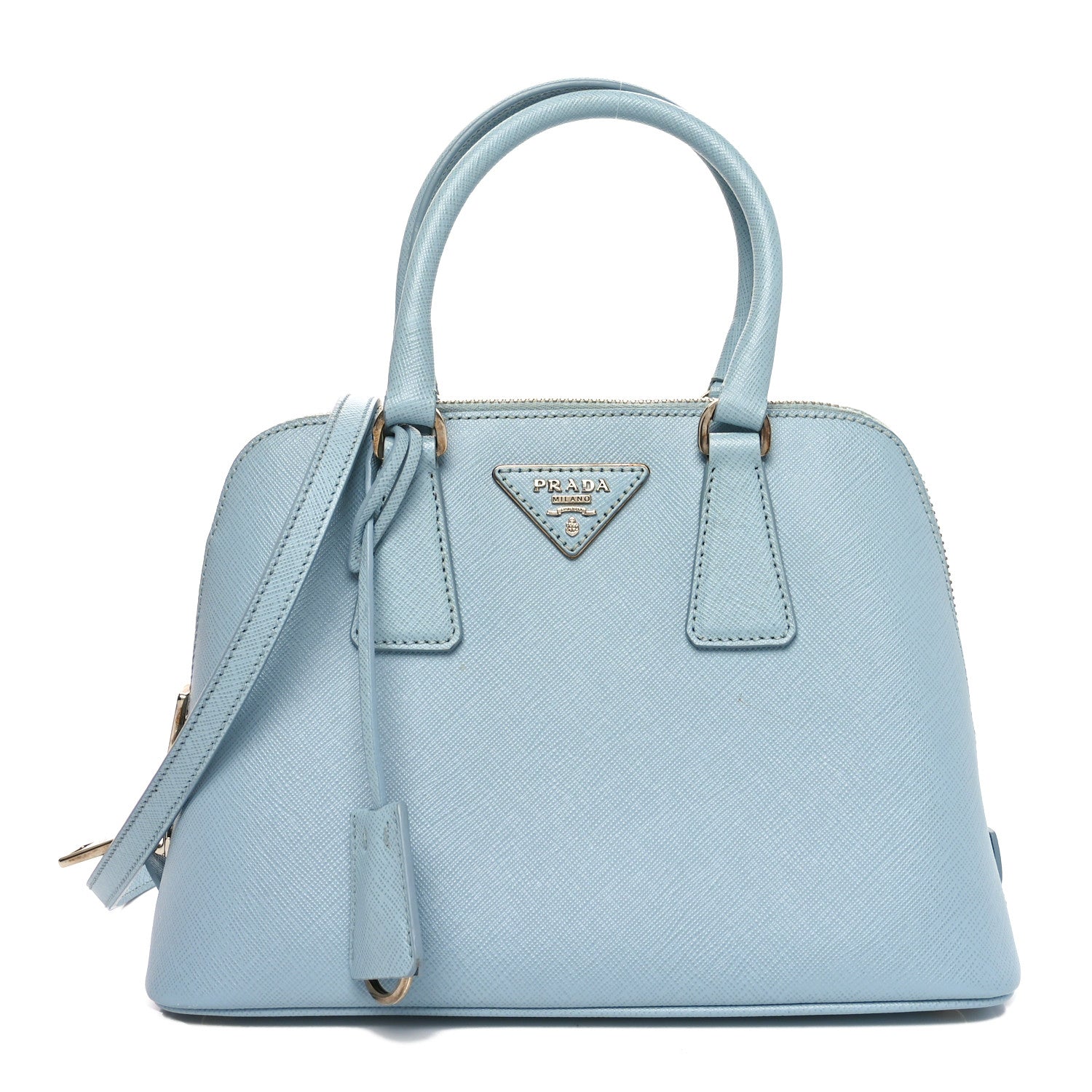 Prada Saffiano Lux Small Promenade Tote Lago 1 of 9