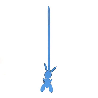Louis Vuitton Calfskin Jeff Koons Masters LV Rabbit Bag Charm Blue 1 of 3