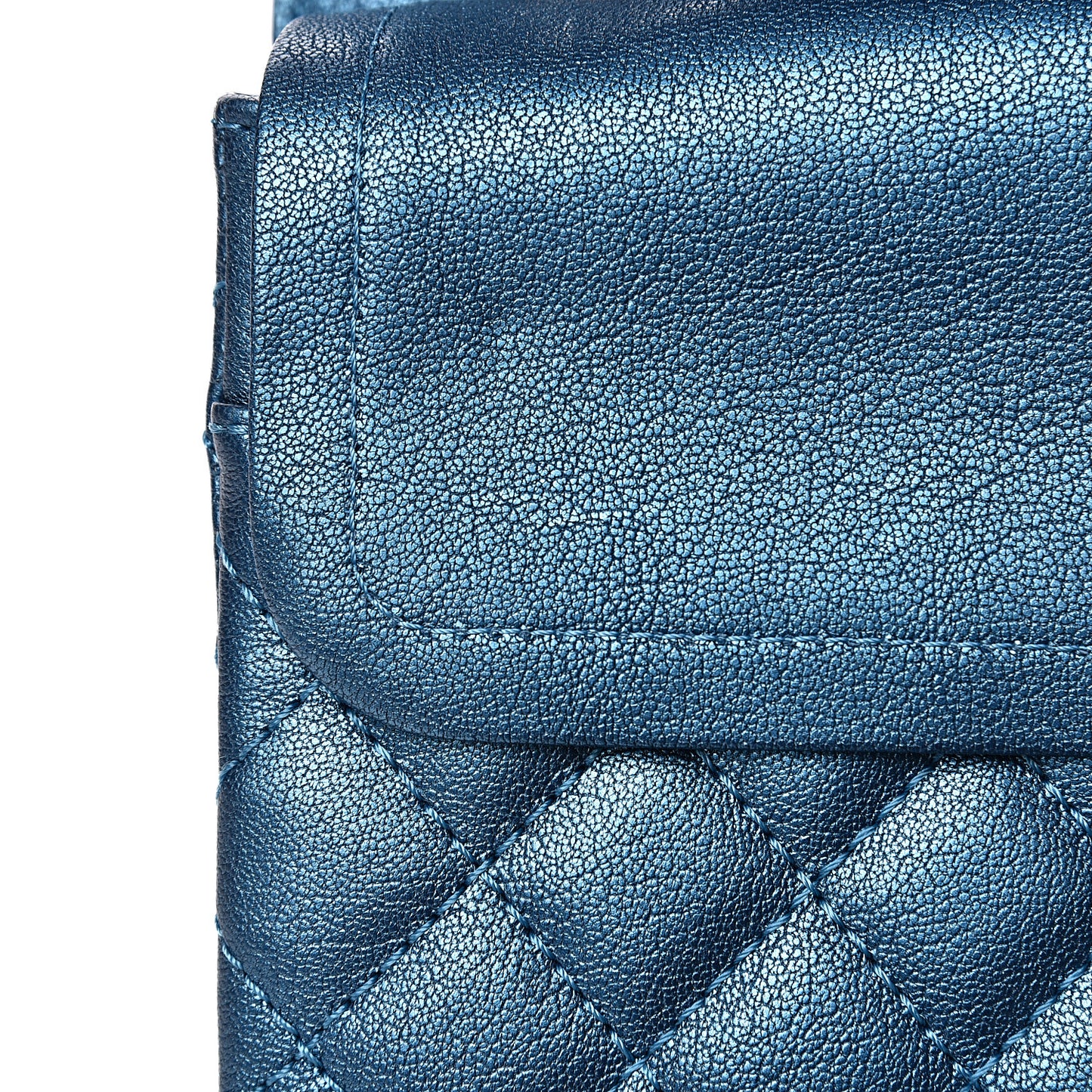 Metallic Sheepskin Quilted 2.55 Reissue 225 Flap Blue