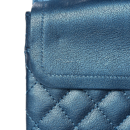 Chanel Metallic Sheepskin Quilted 2.55 Reissue 225 Flap Blue 10 of 10