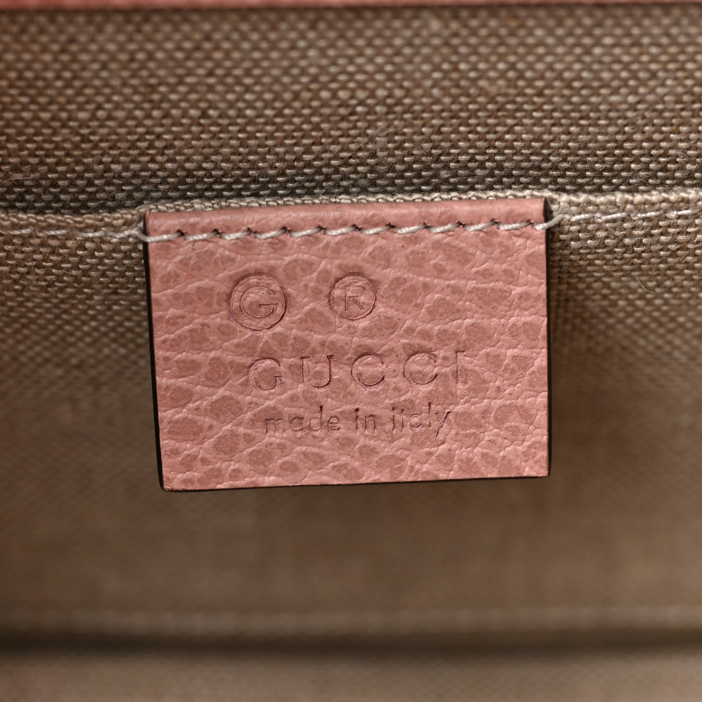 Dollar Calfskin Small Interlocking G Shoulder Bag Soft Pink