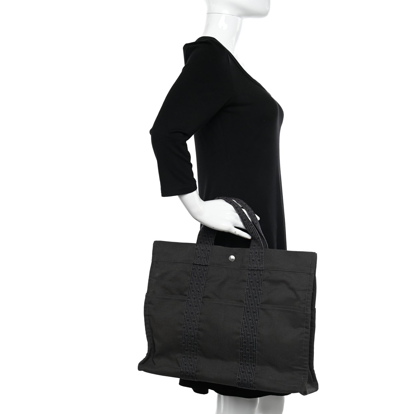 Canvas Herline Tote GM Grey