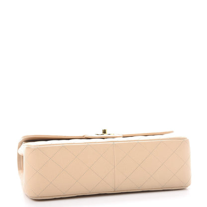 Chanel Caviar Quilted Jumbo Double Flap Beige Clair 5 of 17