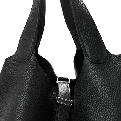 Hermes Taurillon Clemence Picotin Lock 26 GM Black 7 of 9