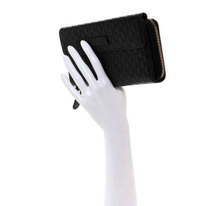 Gucci Soft Microguccissima Continental Zip Wallet Black 2 of 9