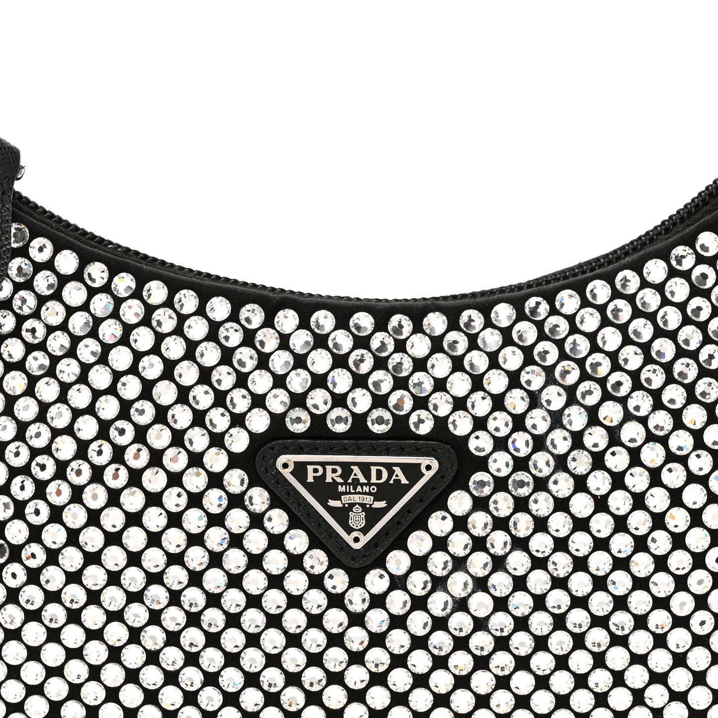 Satin Crystal Mini Re-Edition 2000 Bag Cristal