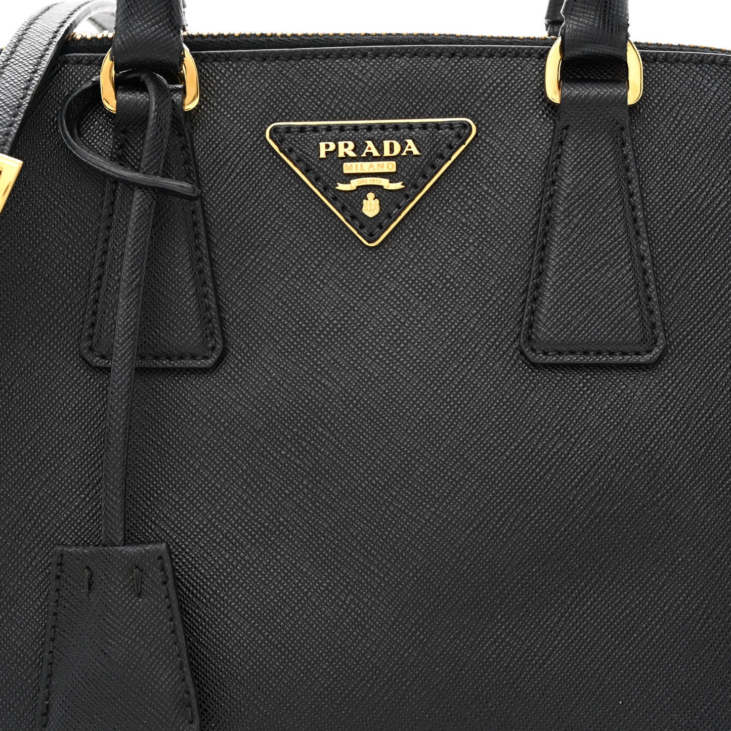 Saffiano Lux Small Promenade Tote Black