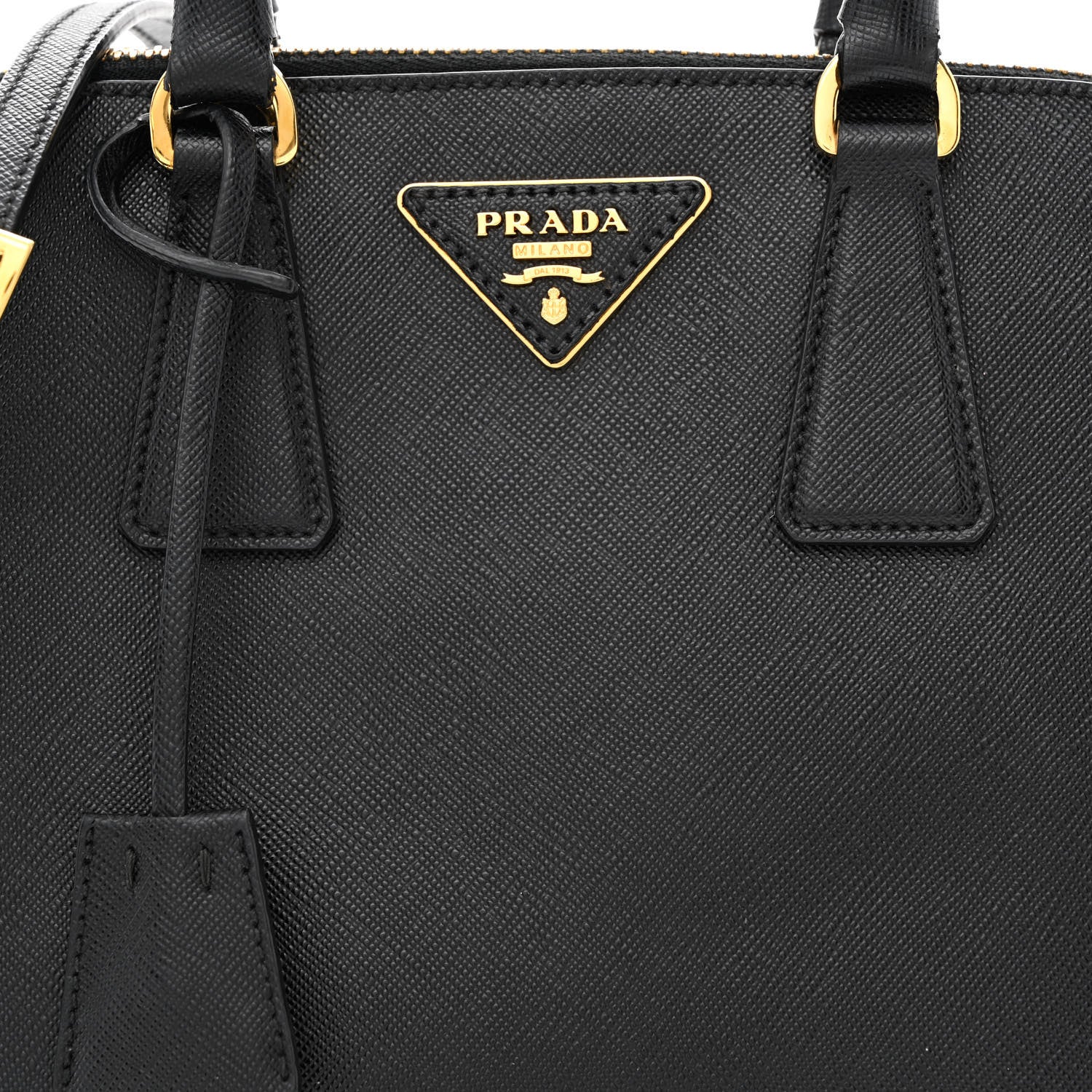 Prada Saffiano Lux Small Promenade Tote Black 9 of 11