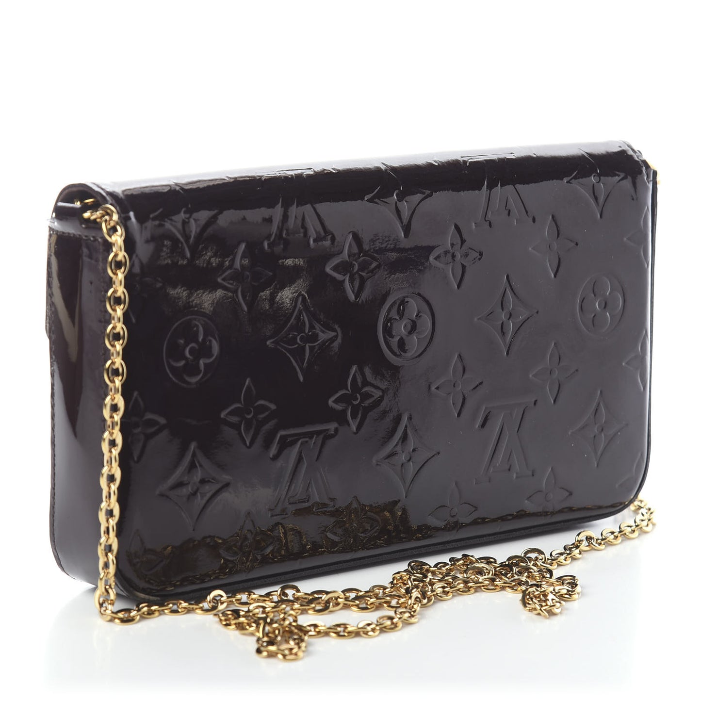 Vernis Pochette Felicie Chain Wallet Amarante