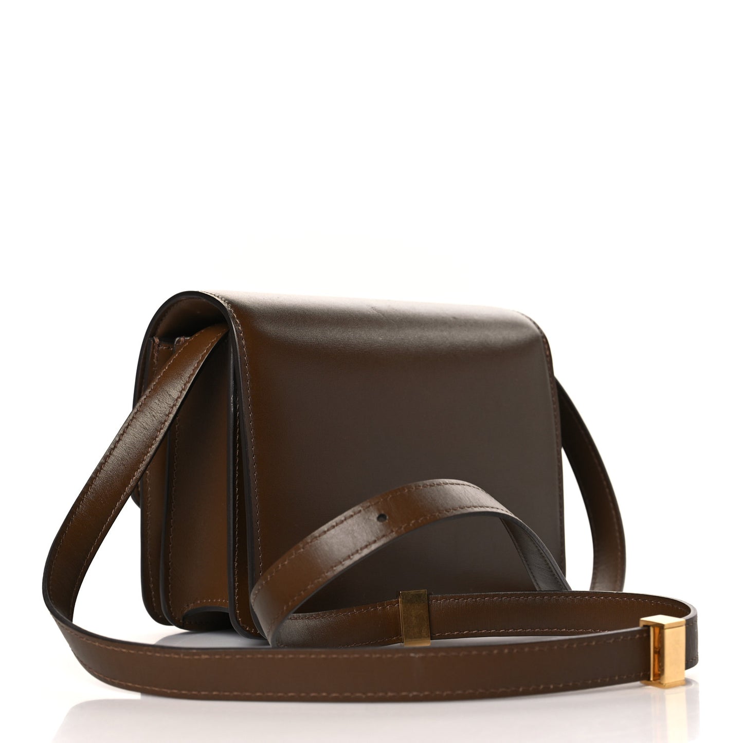 Smooth Calfskin Small Classic Box Flap Bag Camel