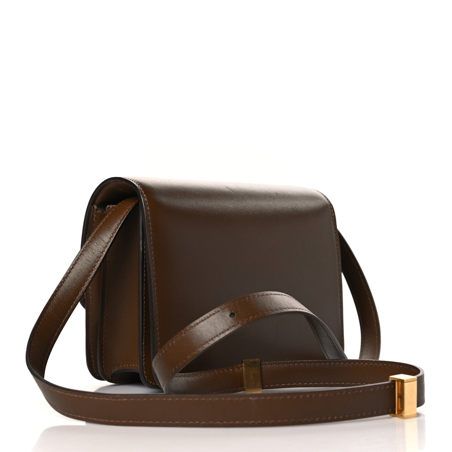 Celine Smooth Calfskin Small Classic Box Flap Bag Camel 3 of 10