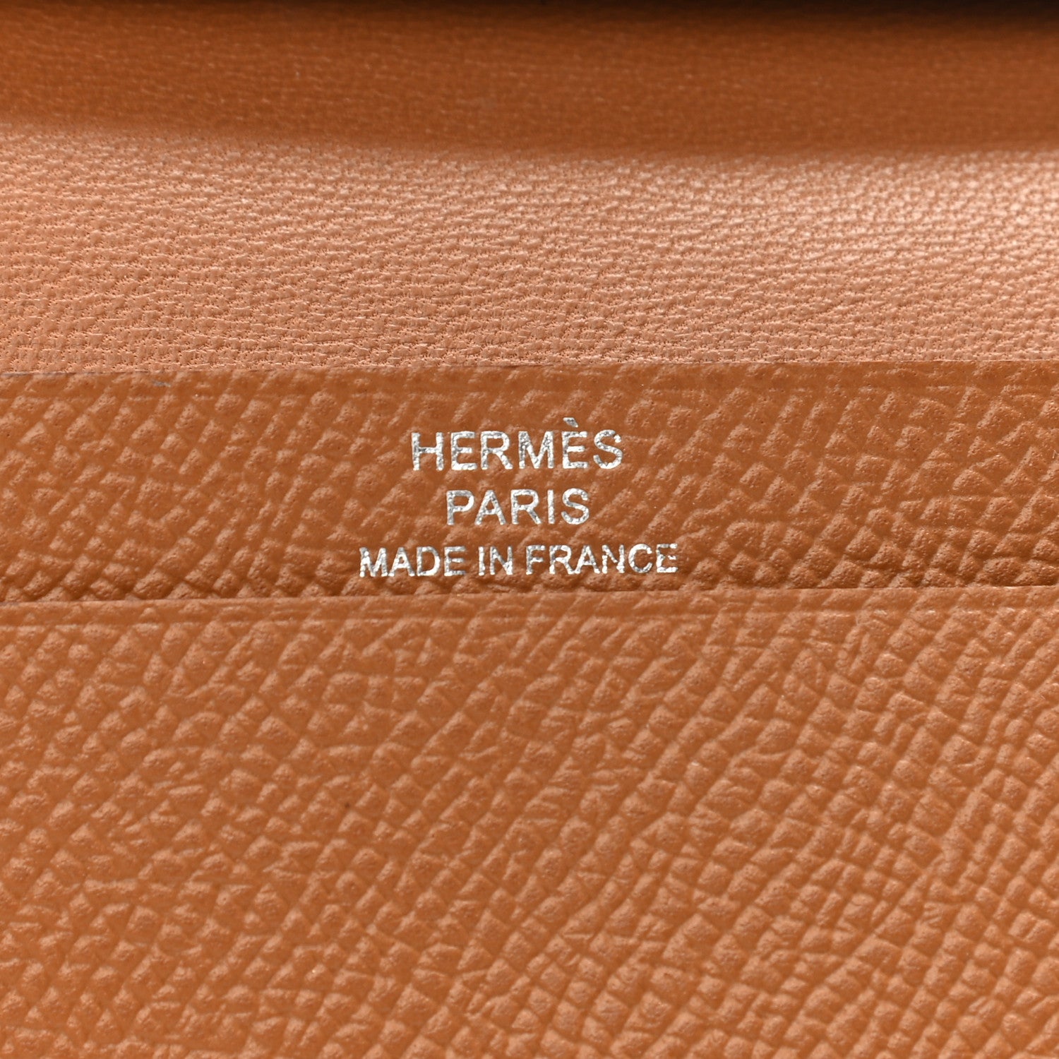 Hermes Epsom Bearn Card Holder Wallet Gold 6 of 9