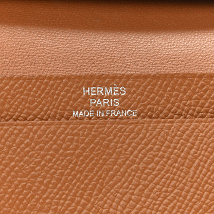 Hermes Epsom Bearn Card Holder Wallet Gold 6 of 9