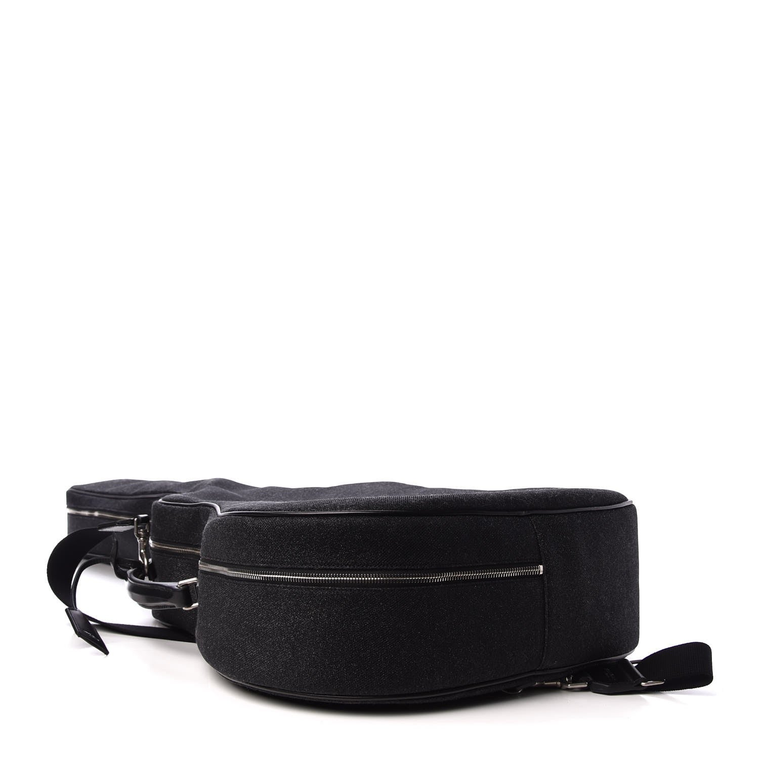 Saint Laurent Glitter Canvas Guitar Case Black 4 of 7