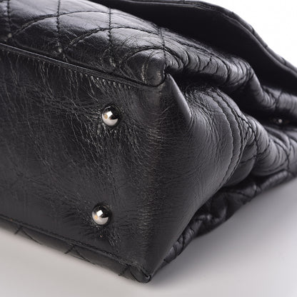 Chanel Glazed Calfskin Quilted Large Lady Pearly Flap Black 10 of 11