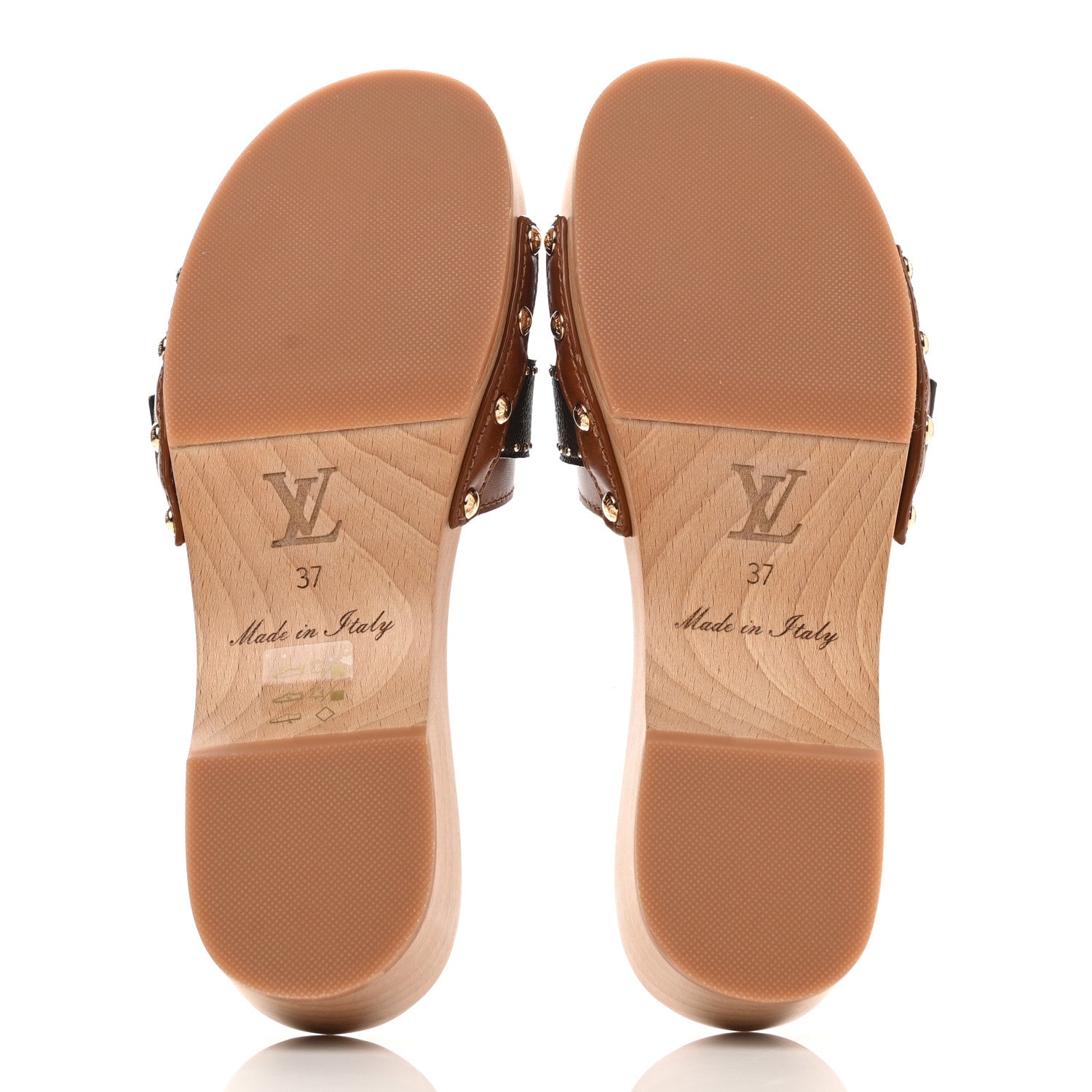 Louis Vuitton Calfskin Monogram Cottage Mule 37 Cognac 5 of 9