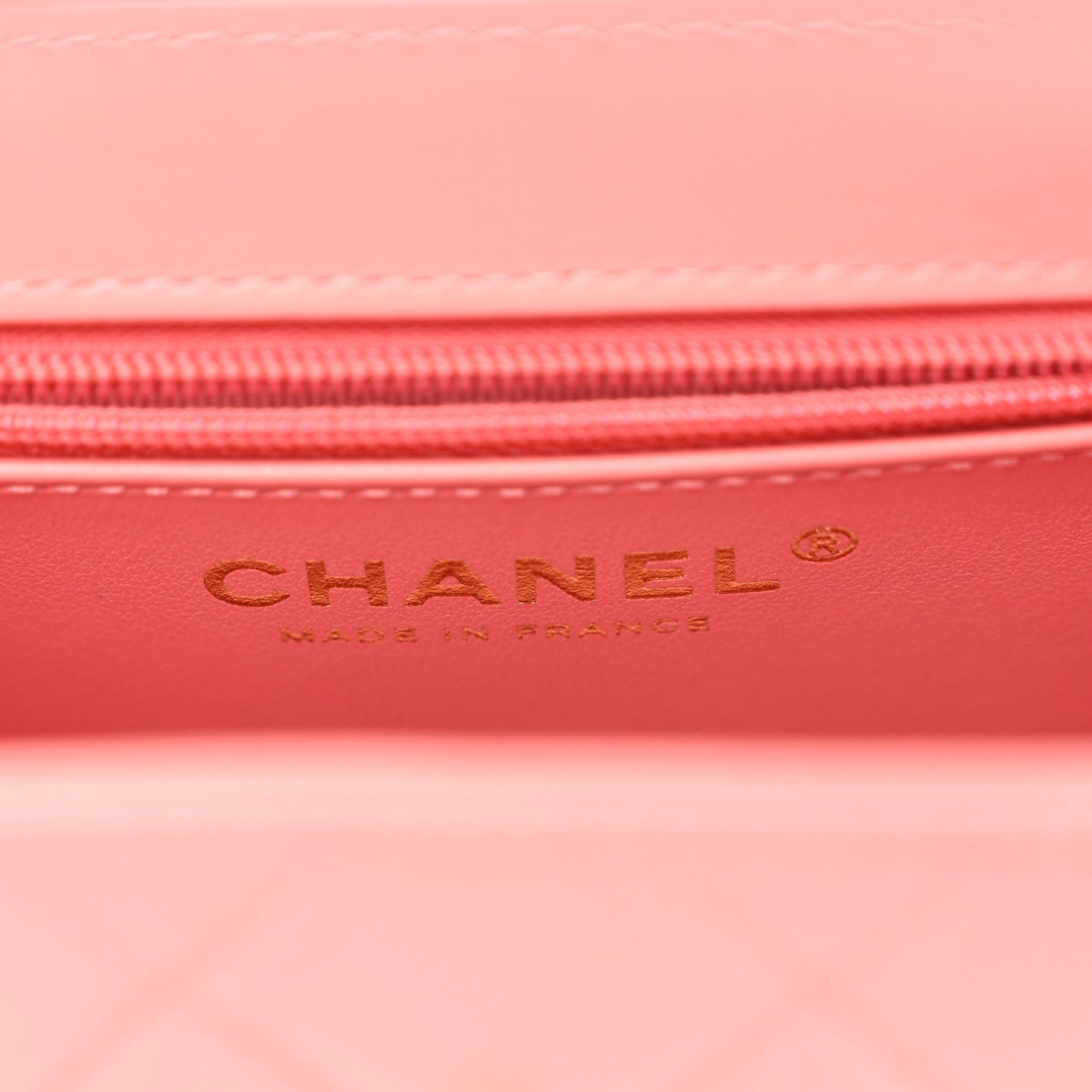Shiny Aged Calfskin Quilted Nano Kelly Shopper Coral Pink