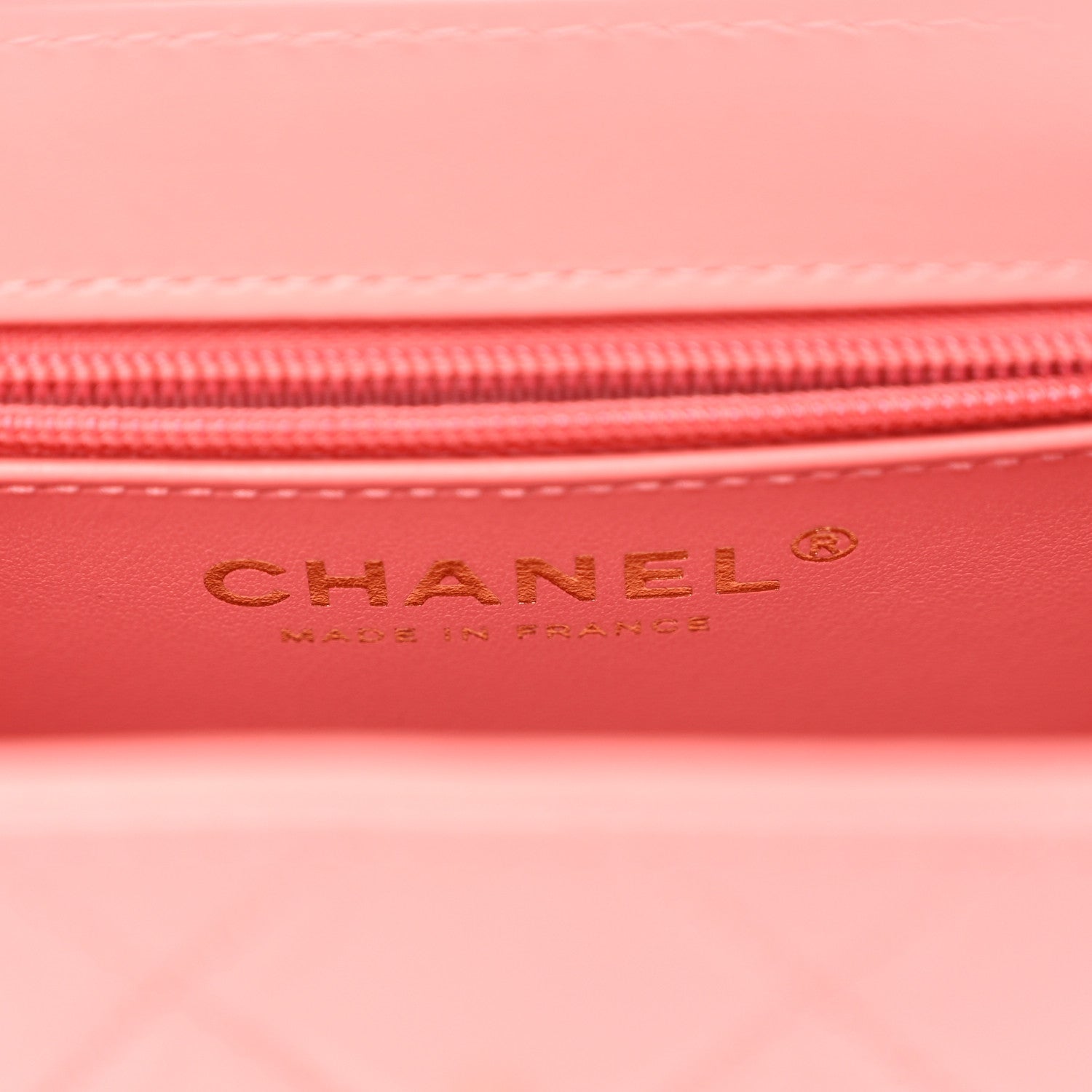 Chanel Shiny Aged Calfskin Quilted Nano Kelly Shopper Coral Pink 6 of 10