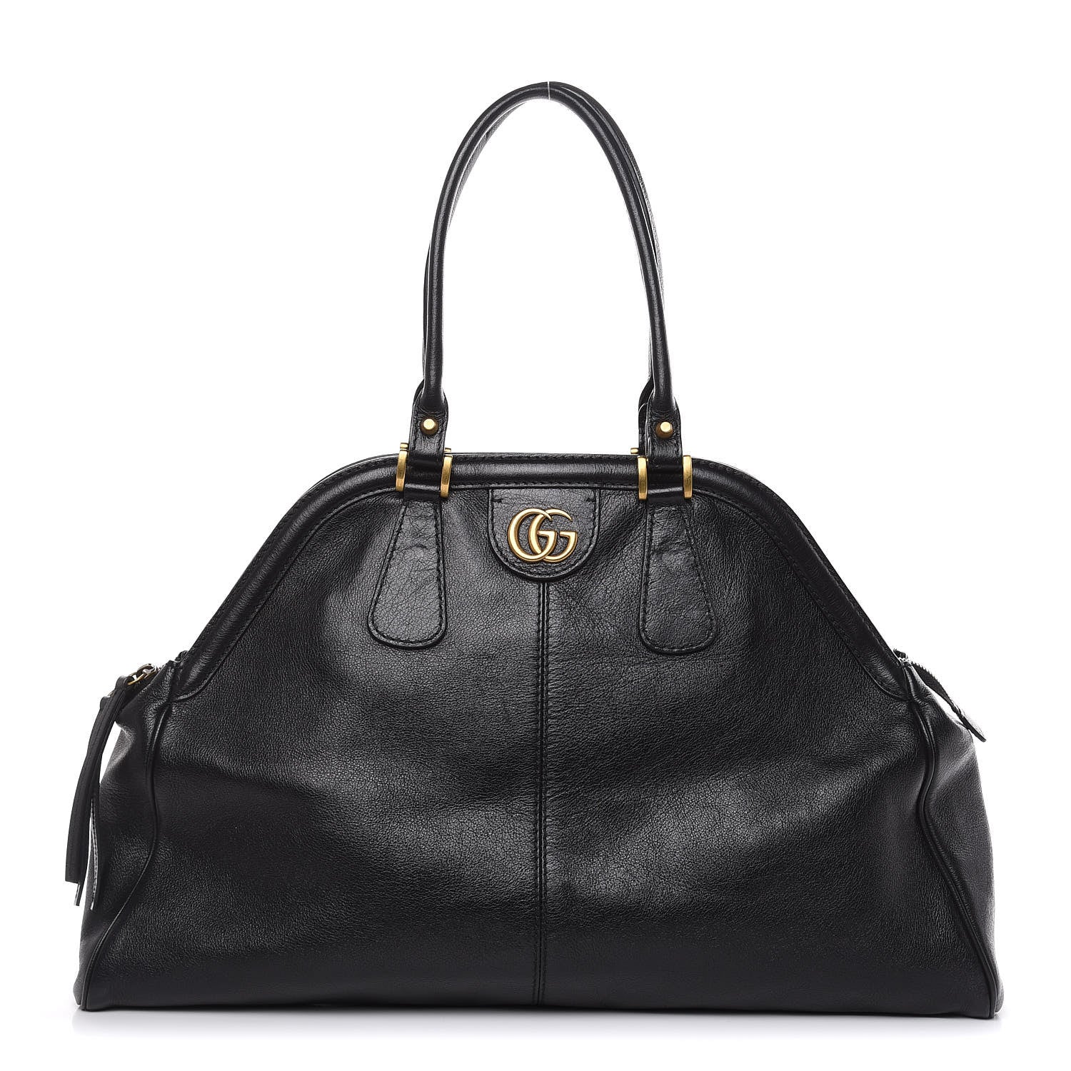 Gucci Calfskin Large Re(Belle) Top Handle Bag Black 1 of 14