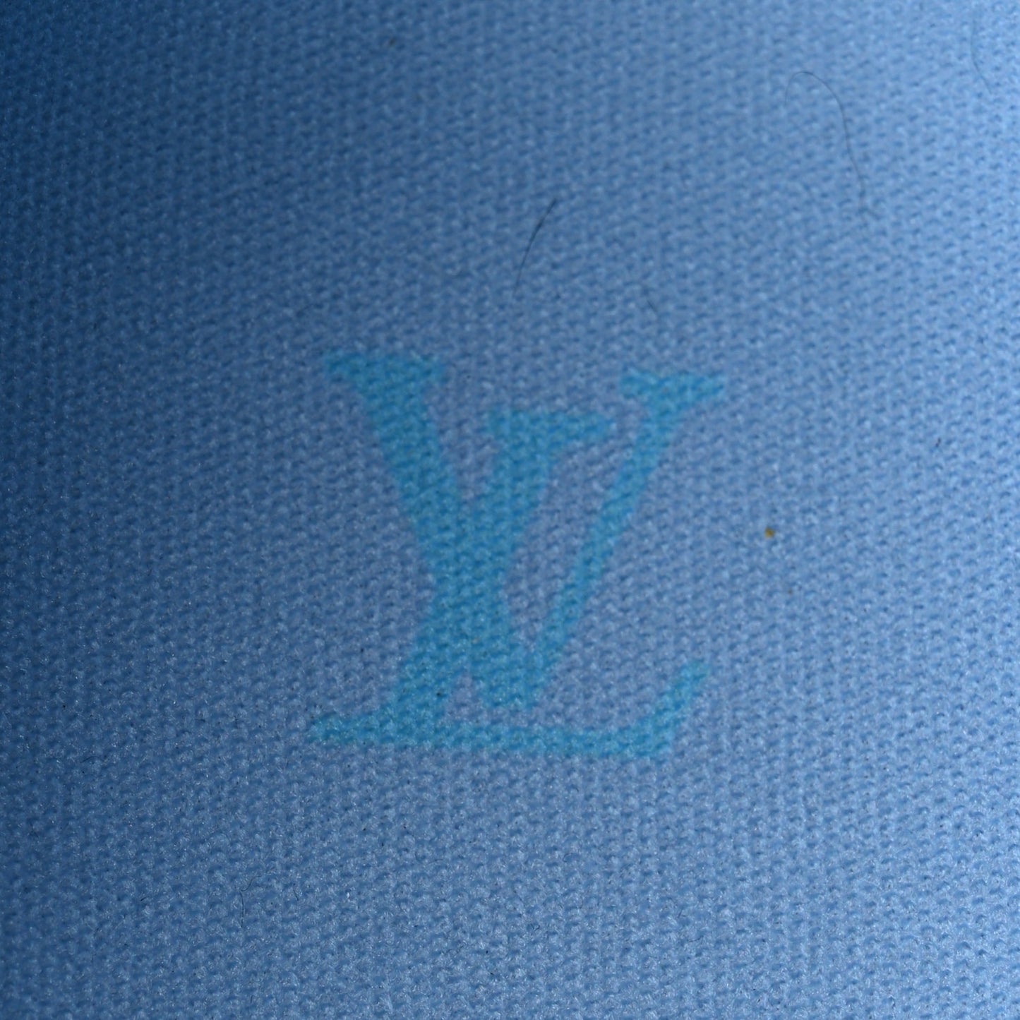 Perforated Calfskin Monogram Mens LV Racer Mocassin Loafers 6.5 Blue