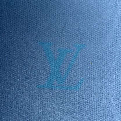 Louis Vuitton Perforated Calfskin Monogram Mens LV Racer Mocassin Loafers 6.5 Blue 8 of 13