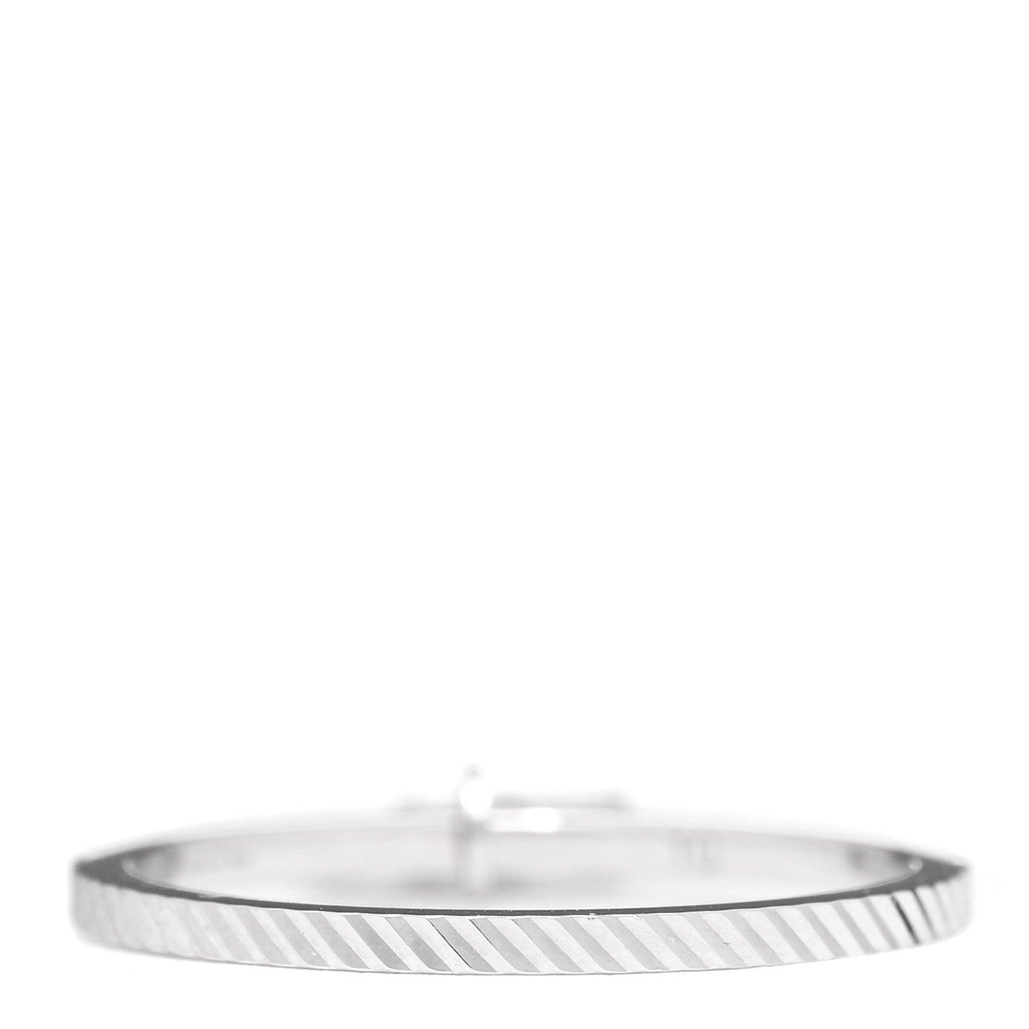 Gucci 18K White Gold Running G Charm Ring 49 4.75 3 of 6
