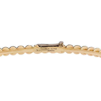 Van Cleef & Arpels 18K Yellow Gold Perlee Pearls of Gold Bracelet L 3 of 4