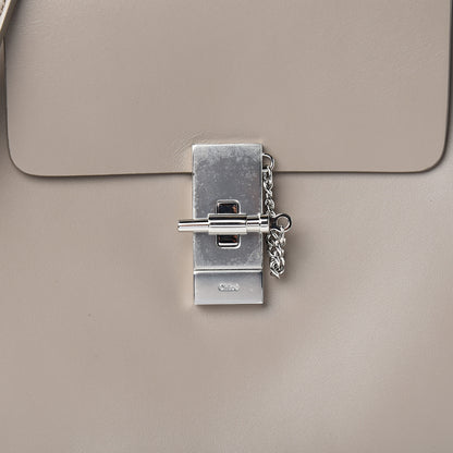 Chloe Shiny Calfskin Medium Annie Shoulder Bag Motty Grey 9 of 9