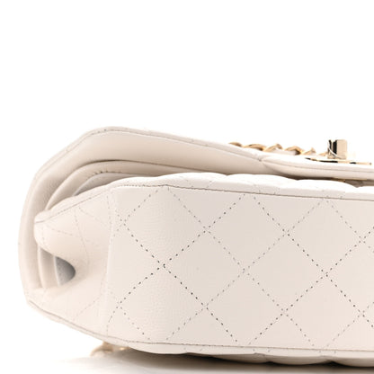 Chanel Caviar Quilted Small Double Flap White 9 of 11