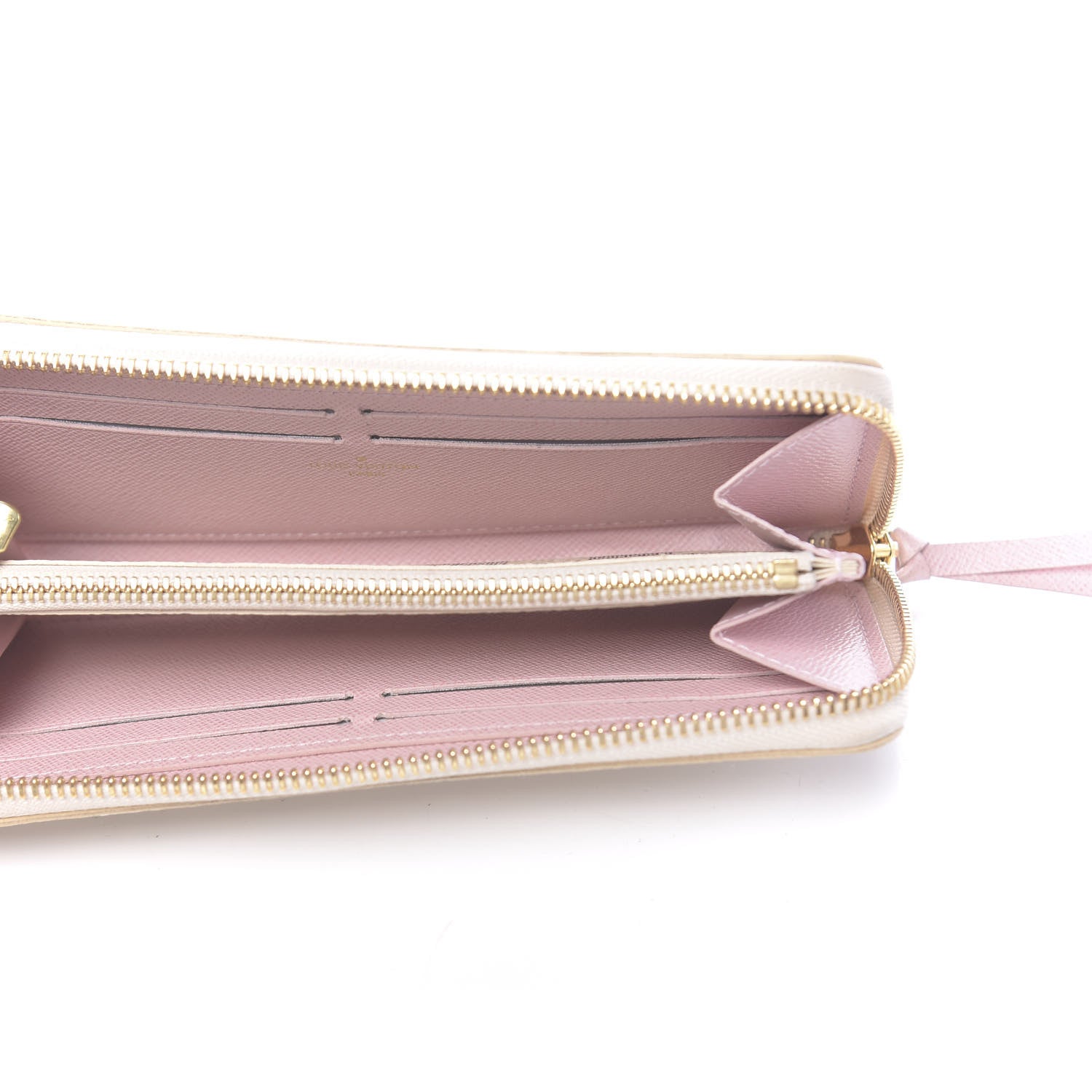 Louis Vuitton Damier Azur Clemence Wallet Rose Ballerine 5 of 7