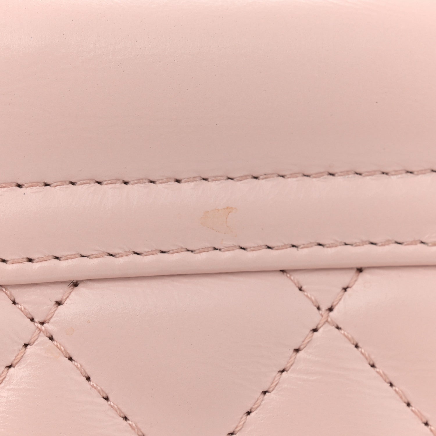 Chanel Shiny Aged Calfskin Quilted Nano Kelly Shopper Light Pink 11 of 11